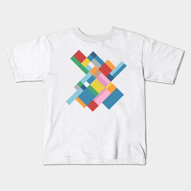 Rainbow Map 45 Kids T-Shirt by ProjectM